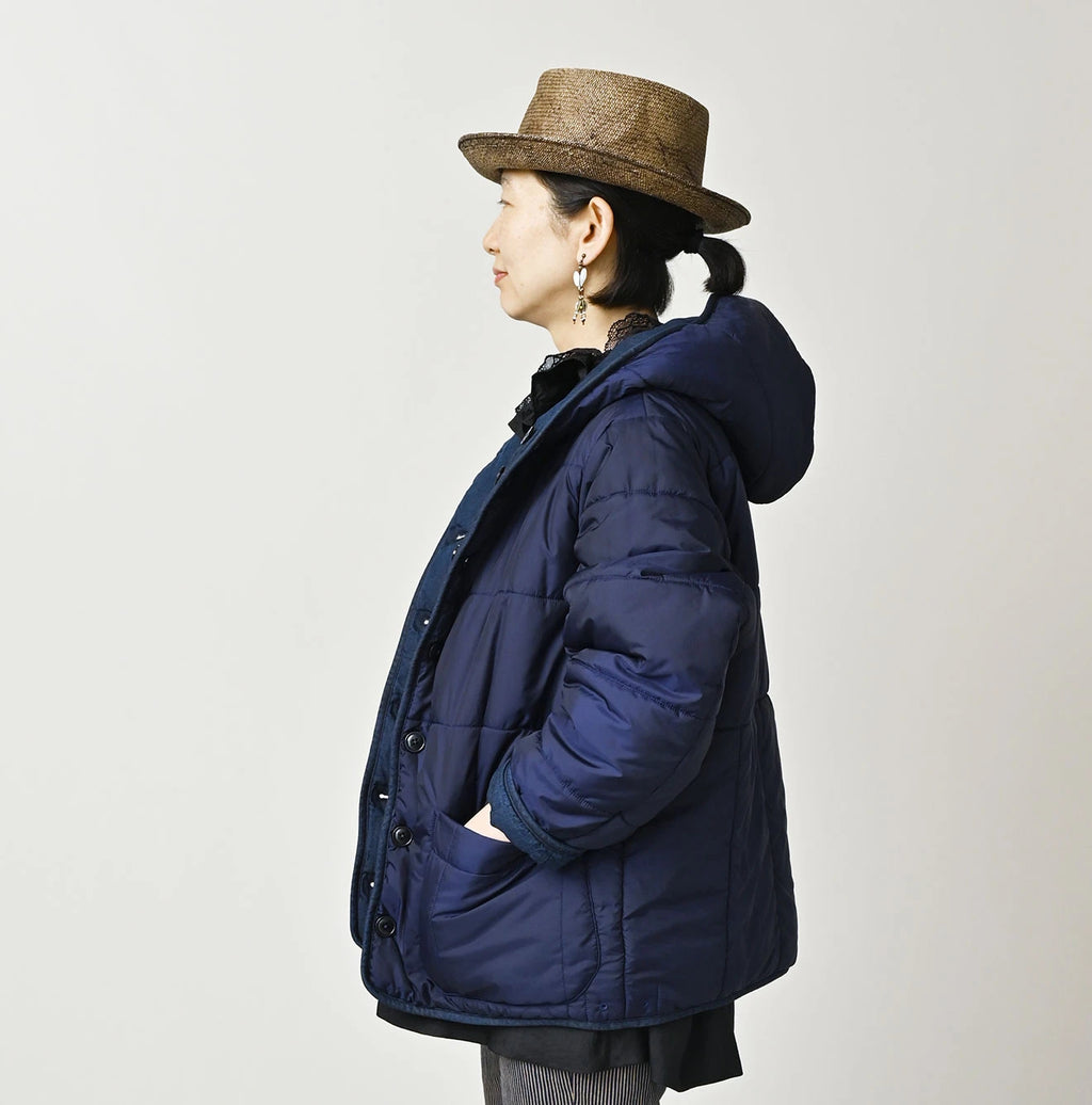 Light Mon Brown Denim 908 Hooded Blouson Nou