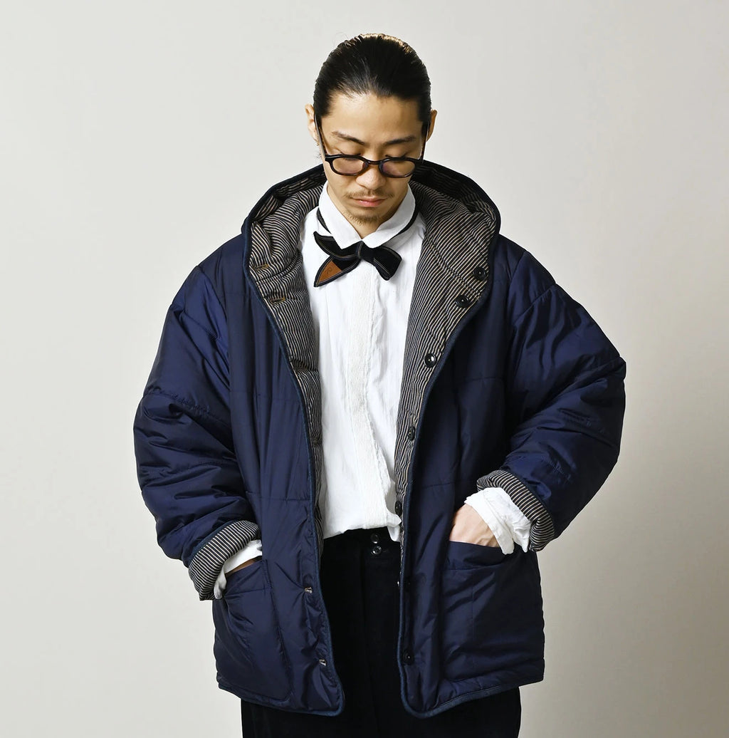 Light Mon Brown Denim 908 Hooded Blouson Nou