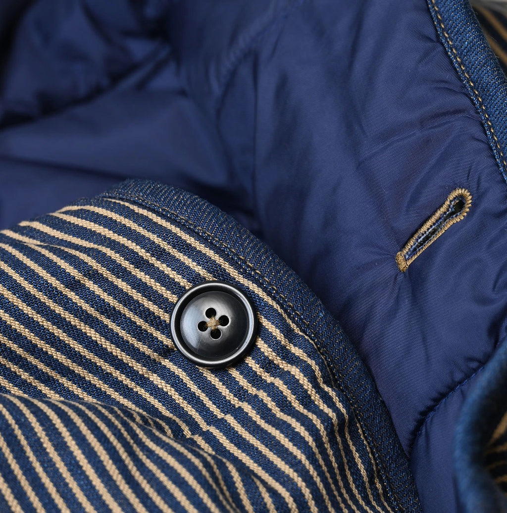 Light Mon Brown Denim 908 Hooded Blouson Nou