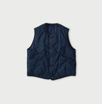 Light Mon Brown Denim 908 Crew Vest Nou
