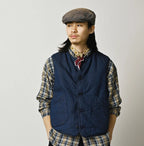 Light Mon Brown Denim 908 Crew Vest Nou