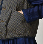 Light Mon Brown Denim 908 Crew Vest Nou