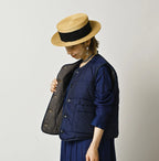 Light Mon Brown Denim 908 Crew Vest Nou