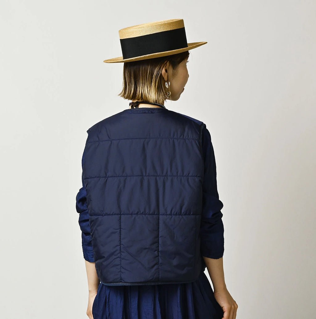 Light Mon Brown Denim 908 Crew Vest Nou