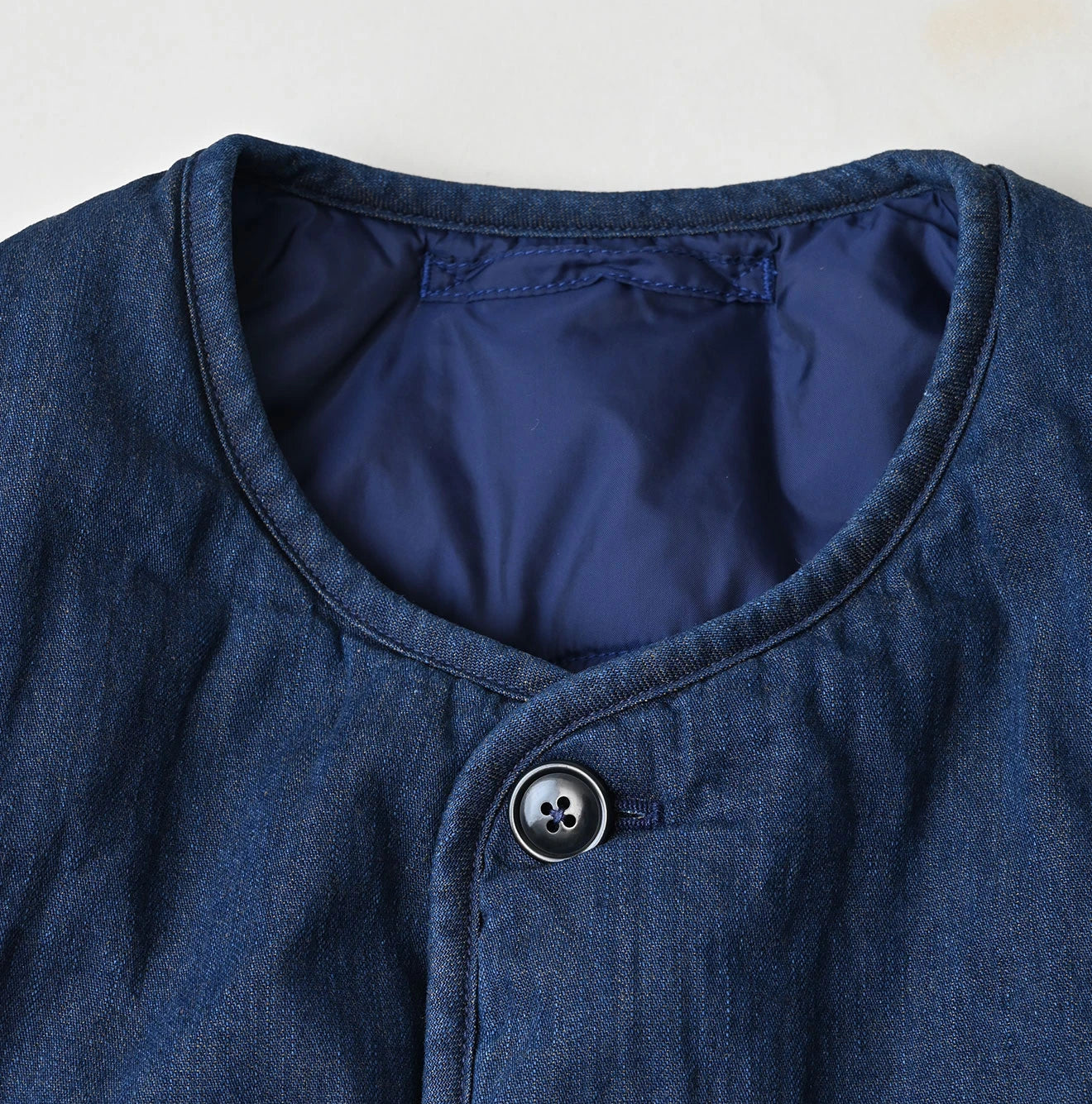 Light Mon Brown Denim 908 Crew Vest Nou