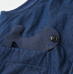 Light Mon Brown Denim 908 Crew Vest Nou