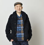 Cotton Shetland Indigo Knit 908 Cowichan