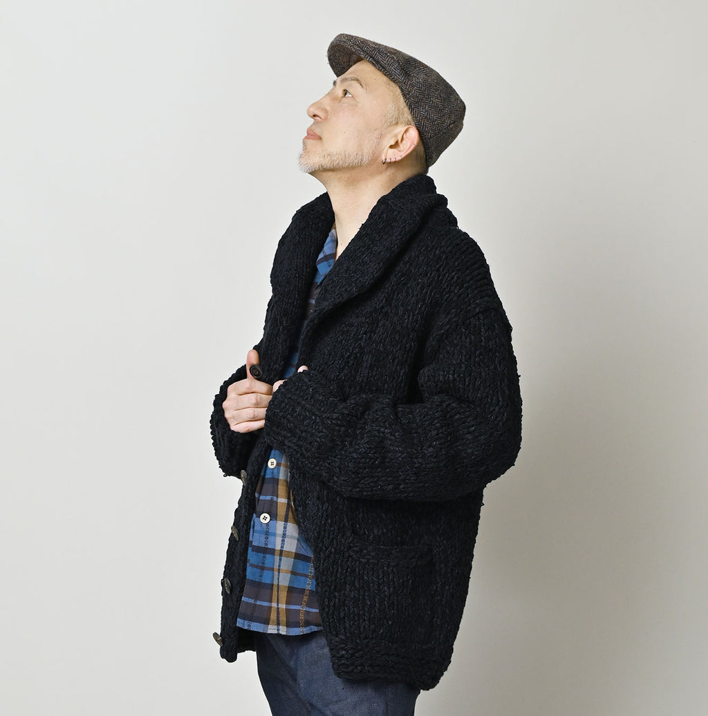 Cotton Shetland Indigo Knit 908 Cowichan