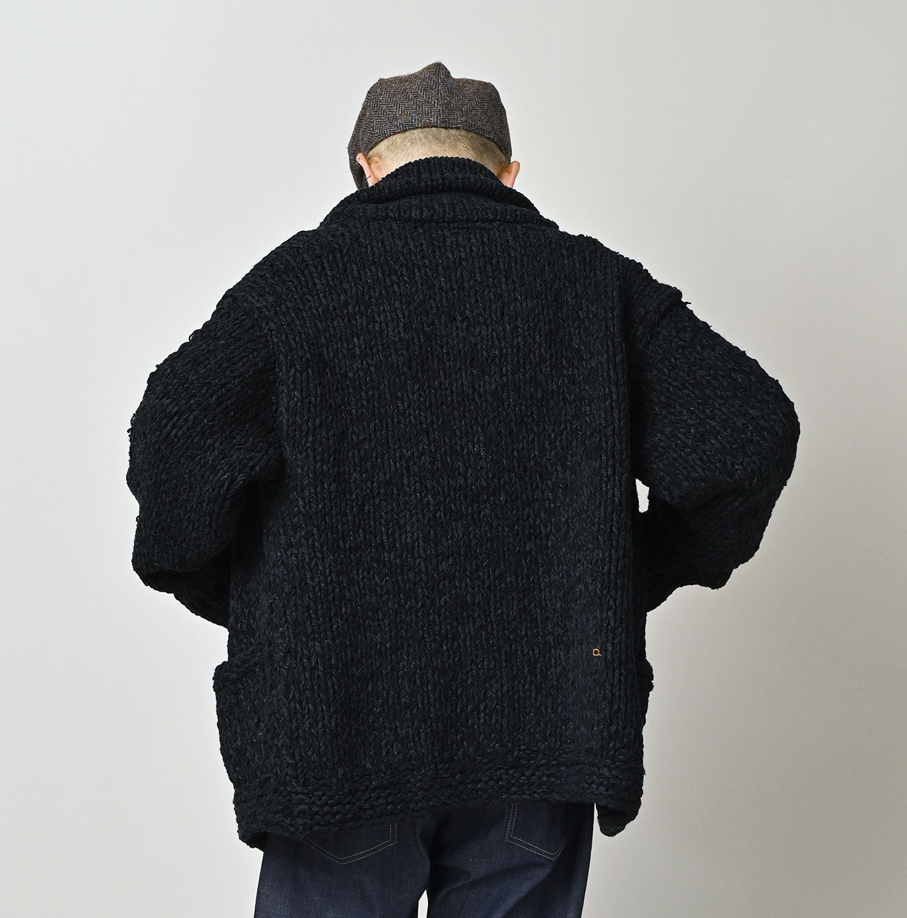 Cotton Shetland Indigo Knit 908 Cowichan