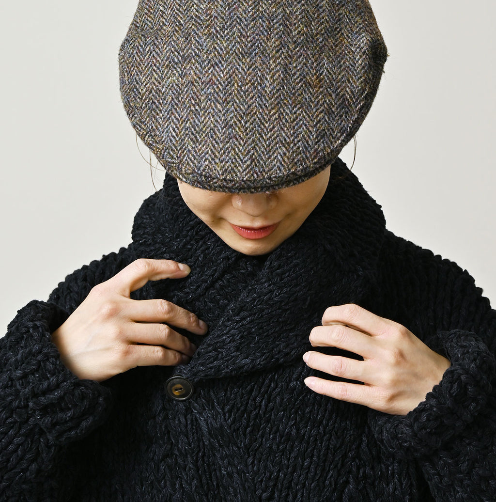 Cotton Shetland Indigo Knit 908 Cowichan