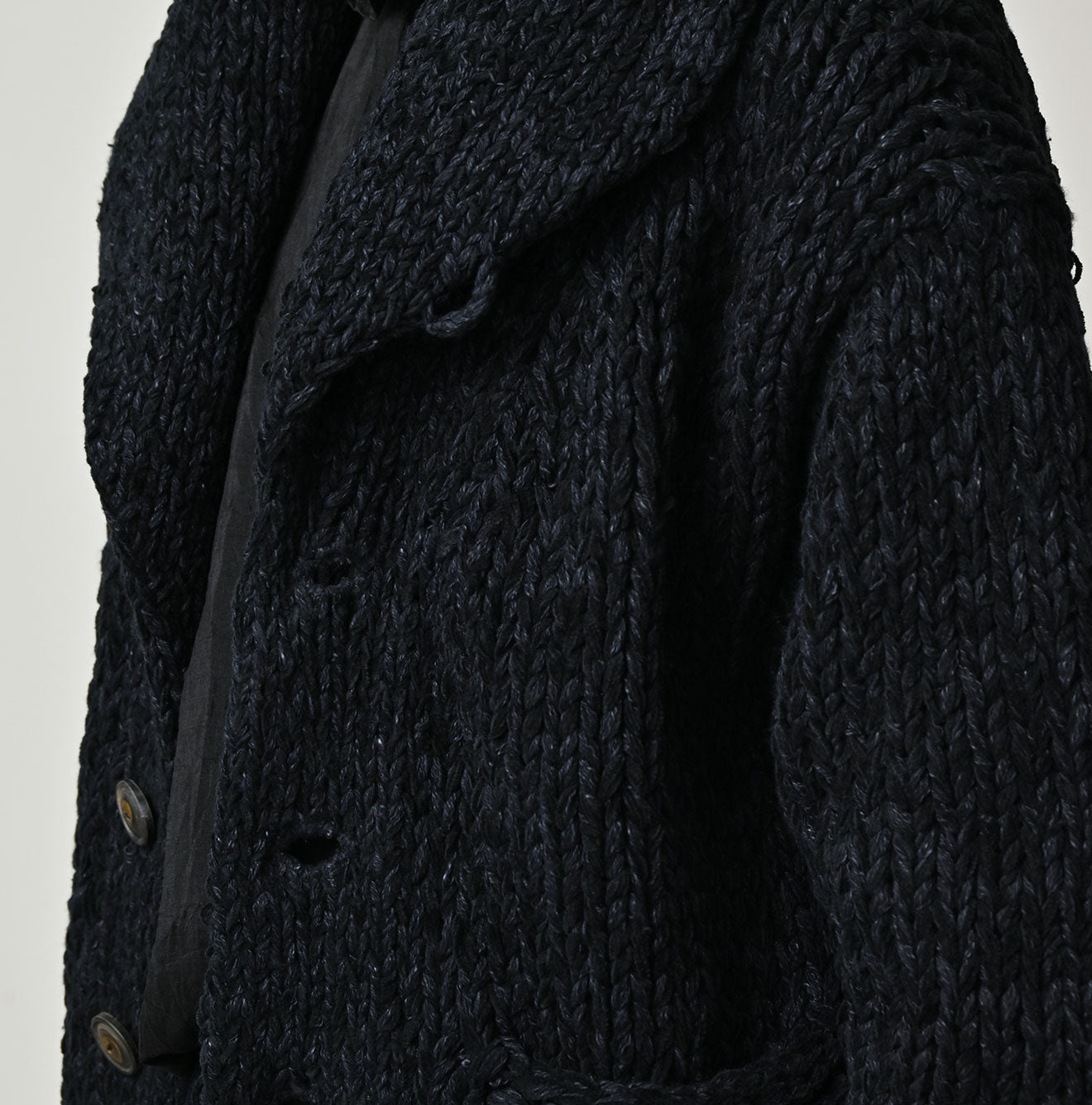 Cotton Shetland Indigo Knit 908 Cowichan