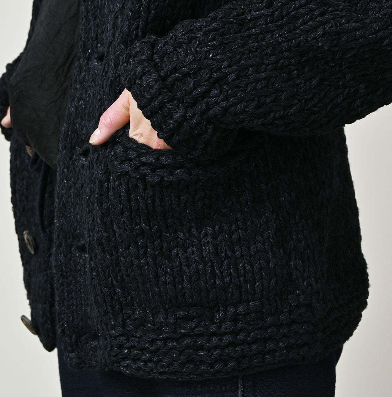 Cotton Shetland Indigo Knit 908 Cowichan