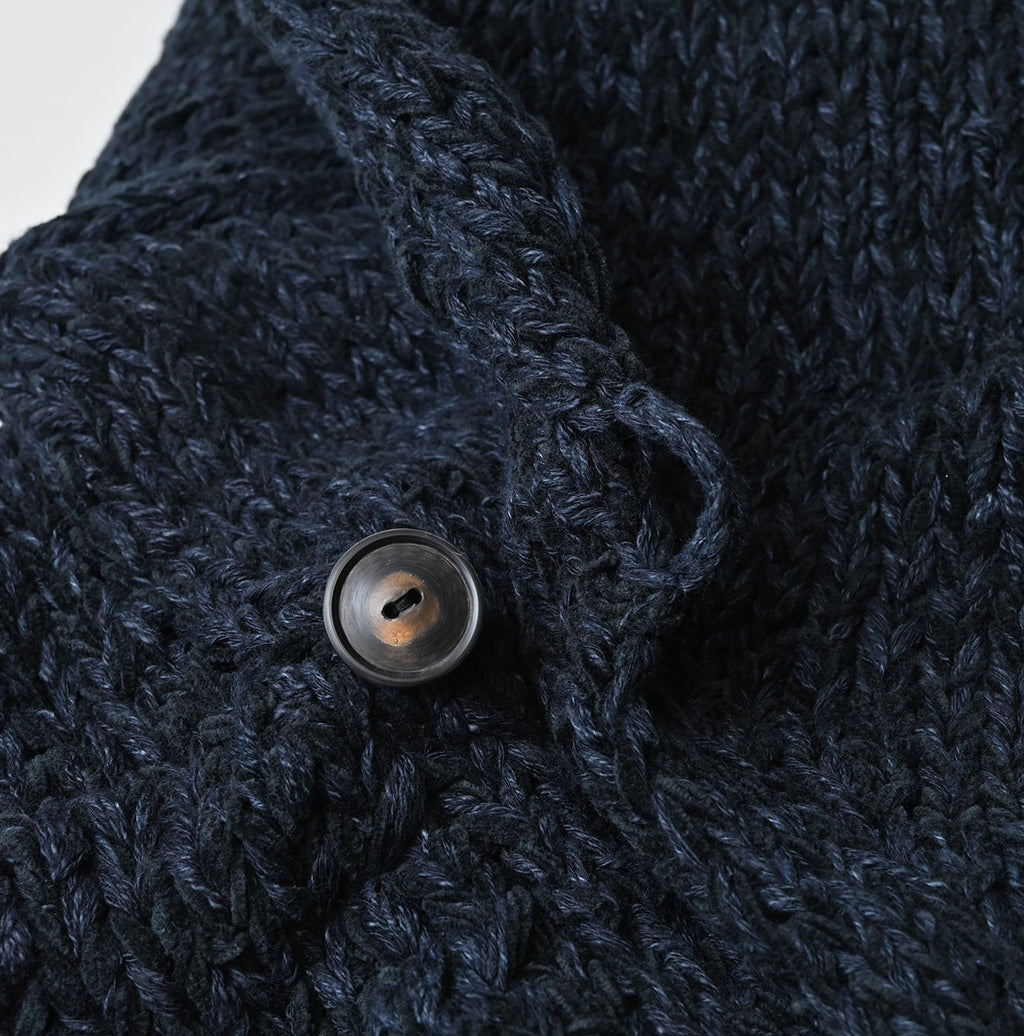 Cotton Shetland Indigo Knit 908 Cowichan