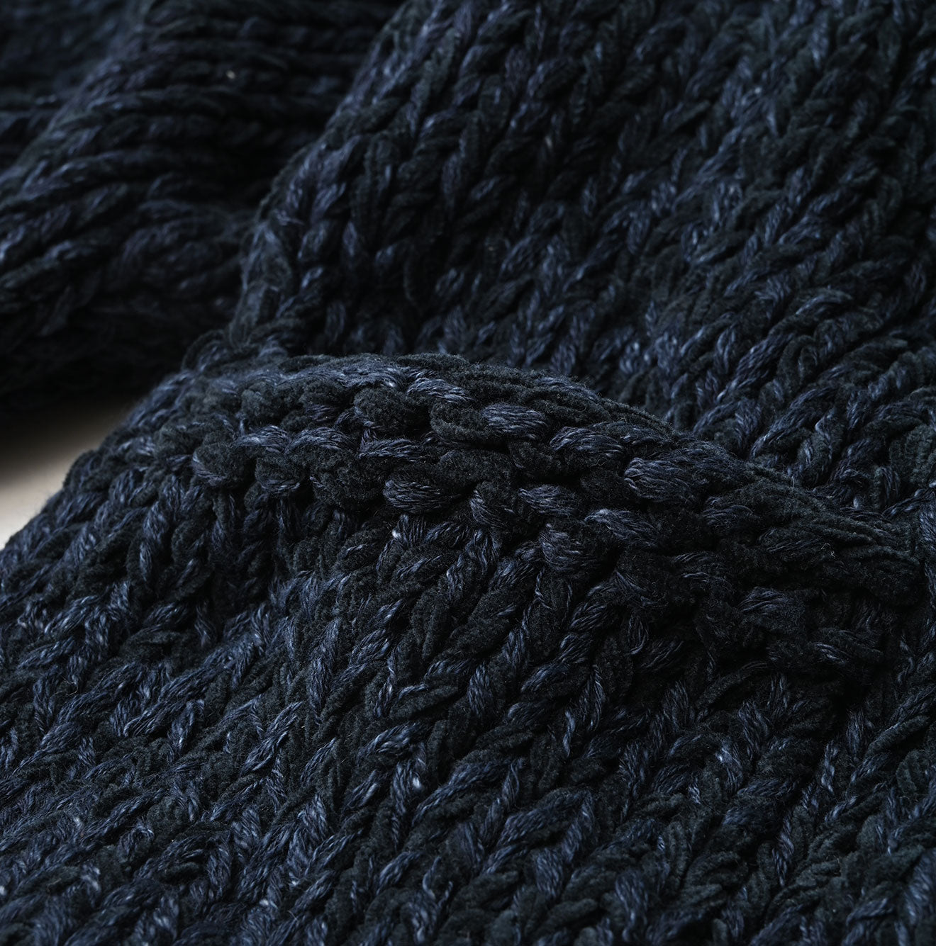 Cotton Shetland Indigo Knit 908 Cowichan