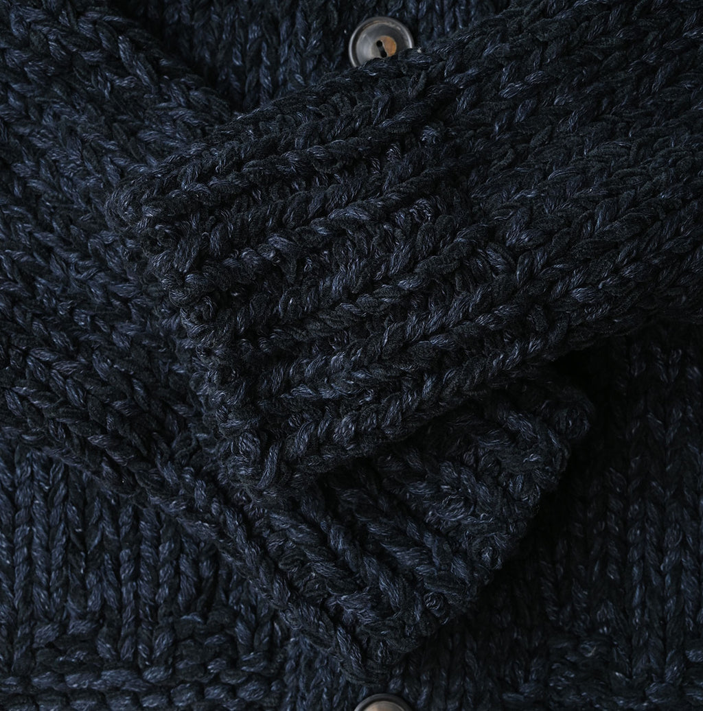Cotton Shetland Indigo Knit 908 Cowichan
