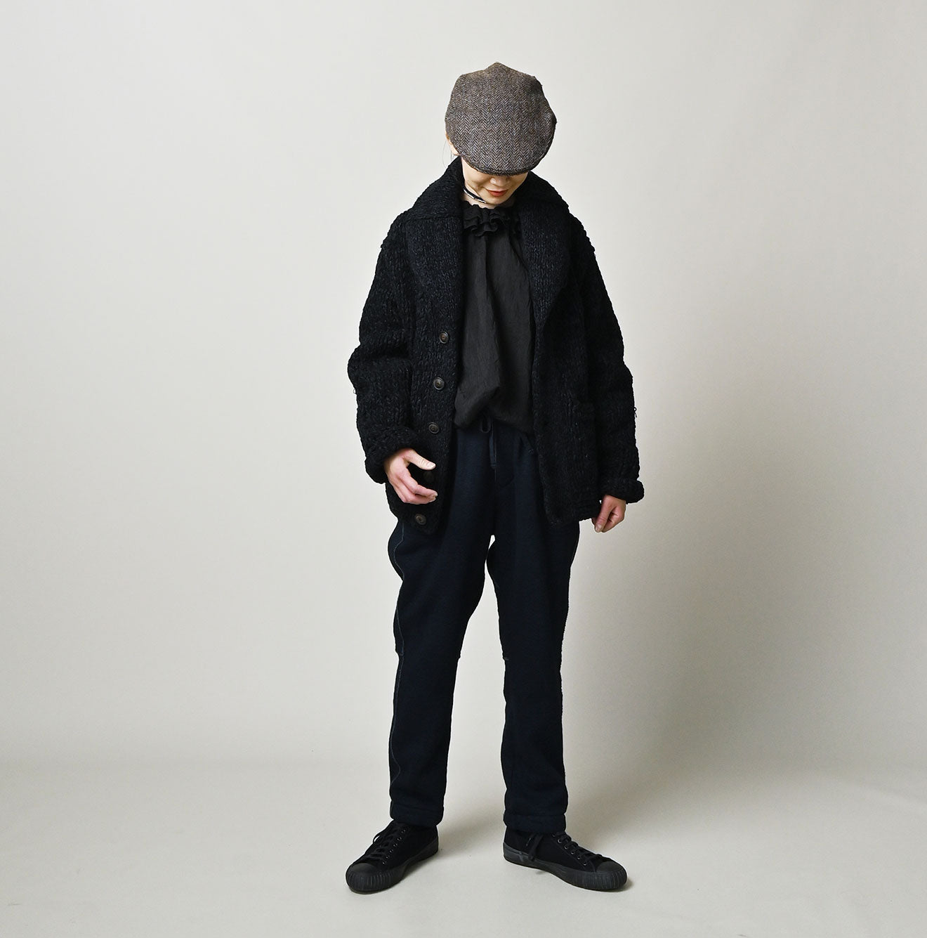 Cotton Shetland Indigo Knit 908 Cowichan