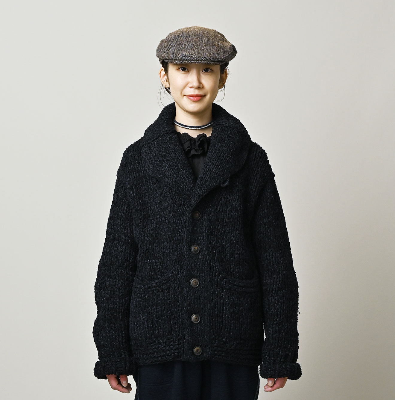 Cotton Shetland Indigo Knit 908 Cowichan