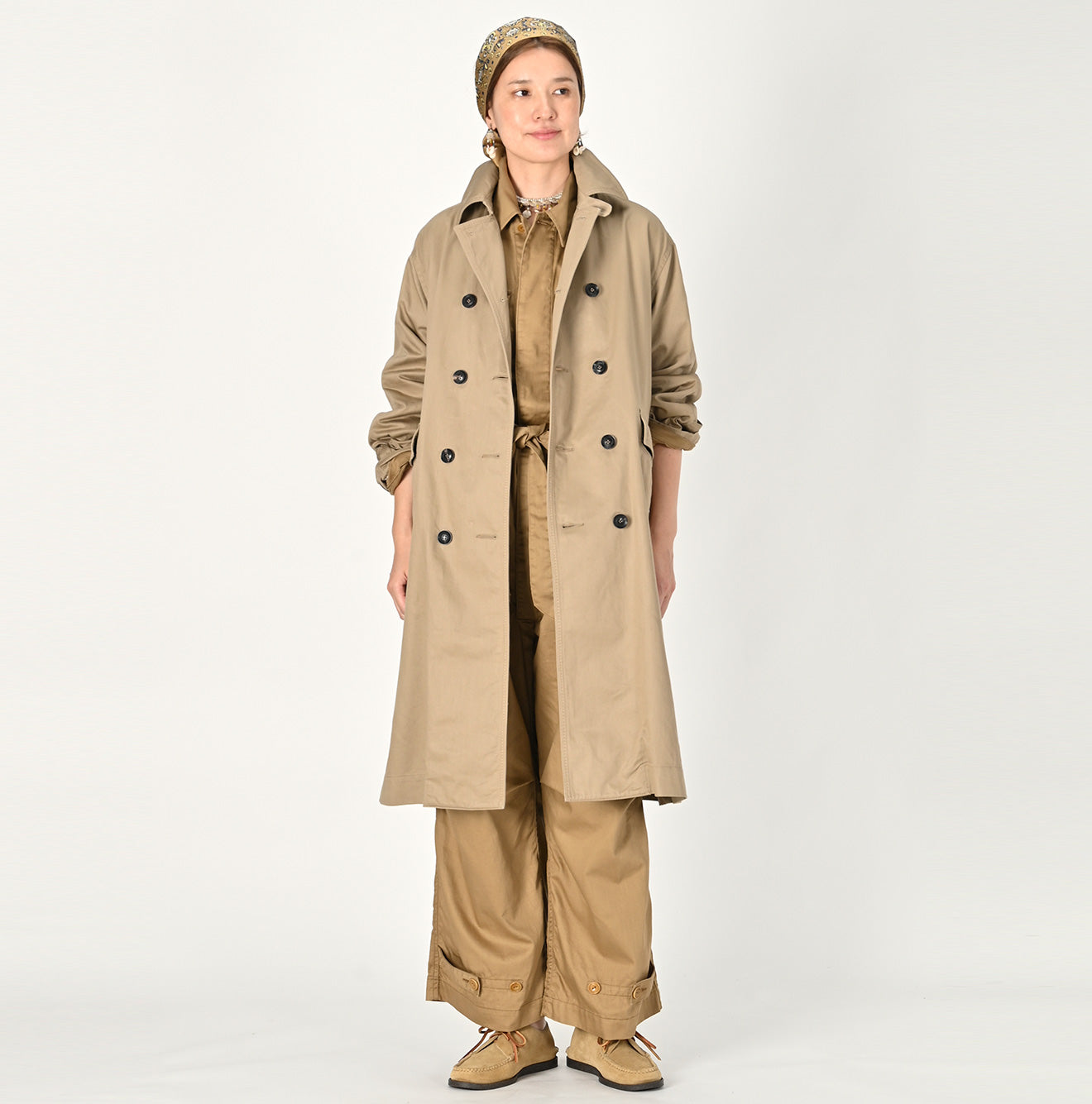 Okome Chino 908 Coat Female Model