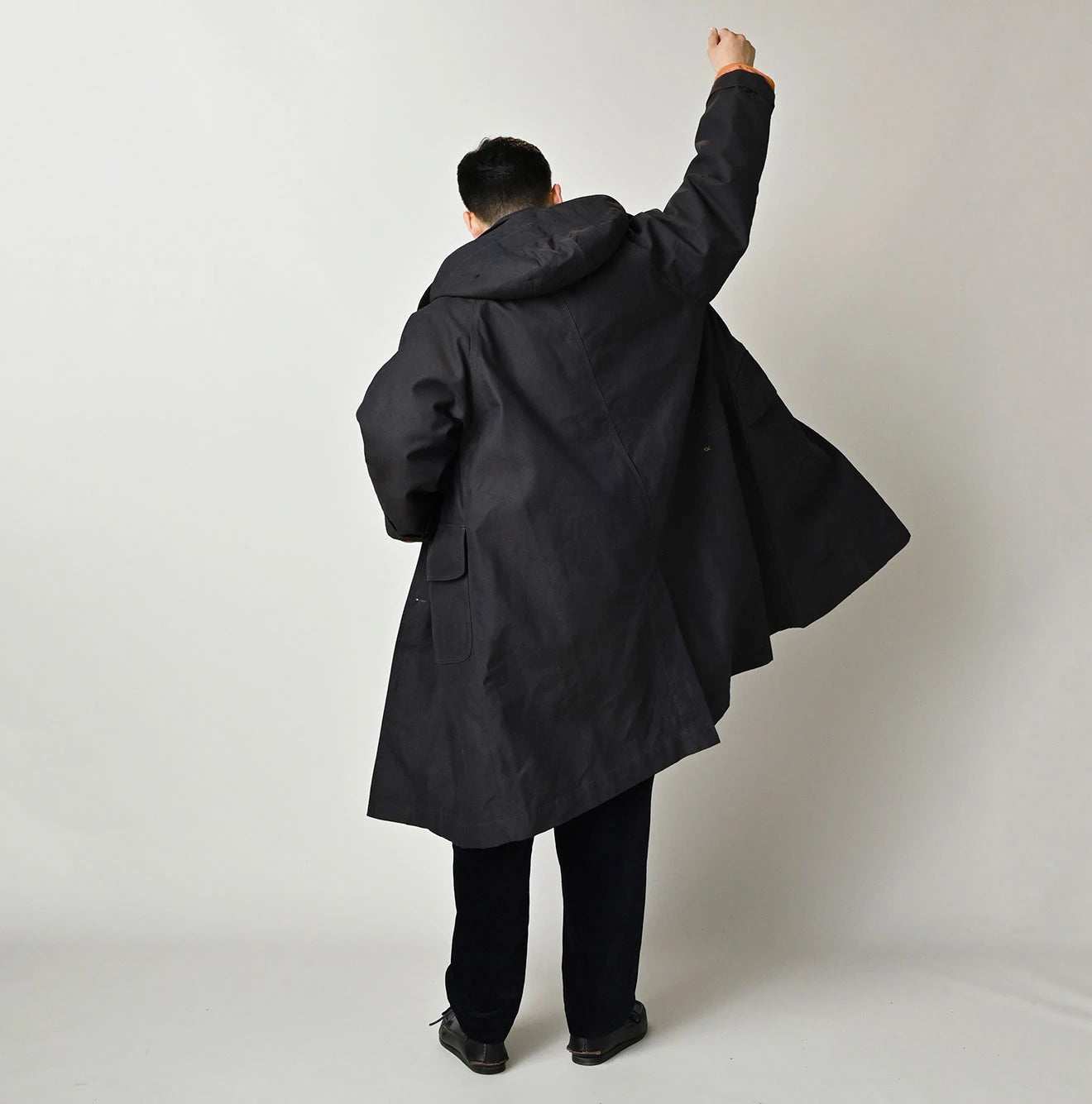 Indigo Duck x Nylon 908 Hooded Soutien Collar Coat