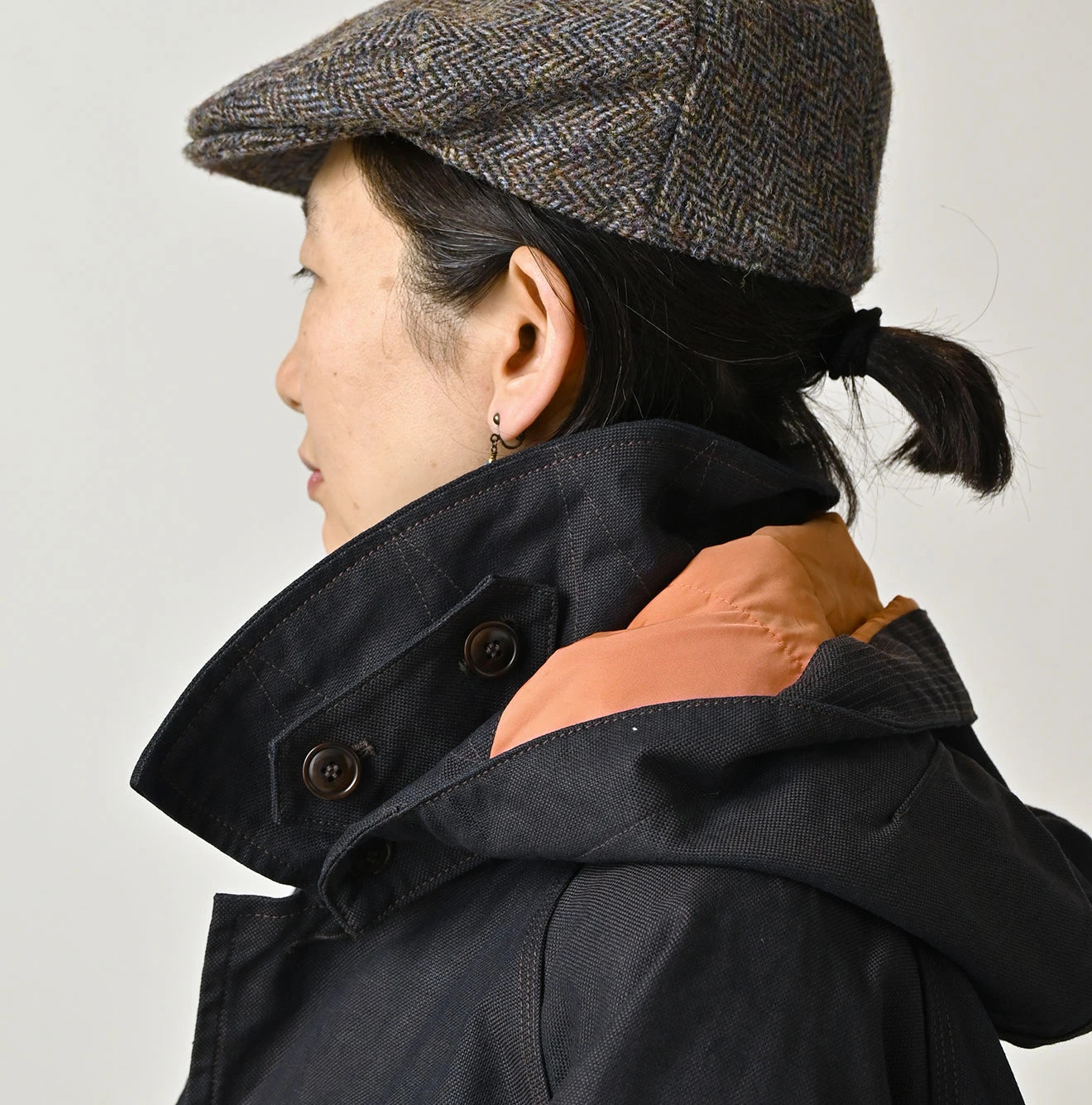 Indigo Duck x Nylon 908 Hooded Soutien Collar Coat