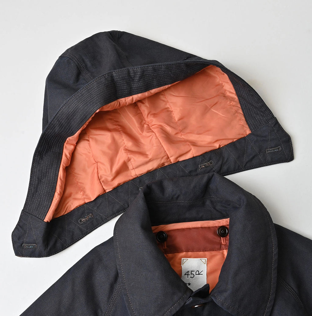 Indigo Duck x Nylon 908 Hooded Soutien Collar Coat
