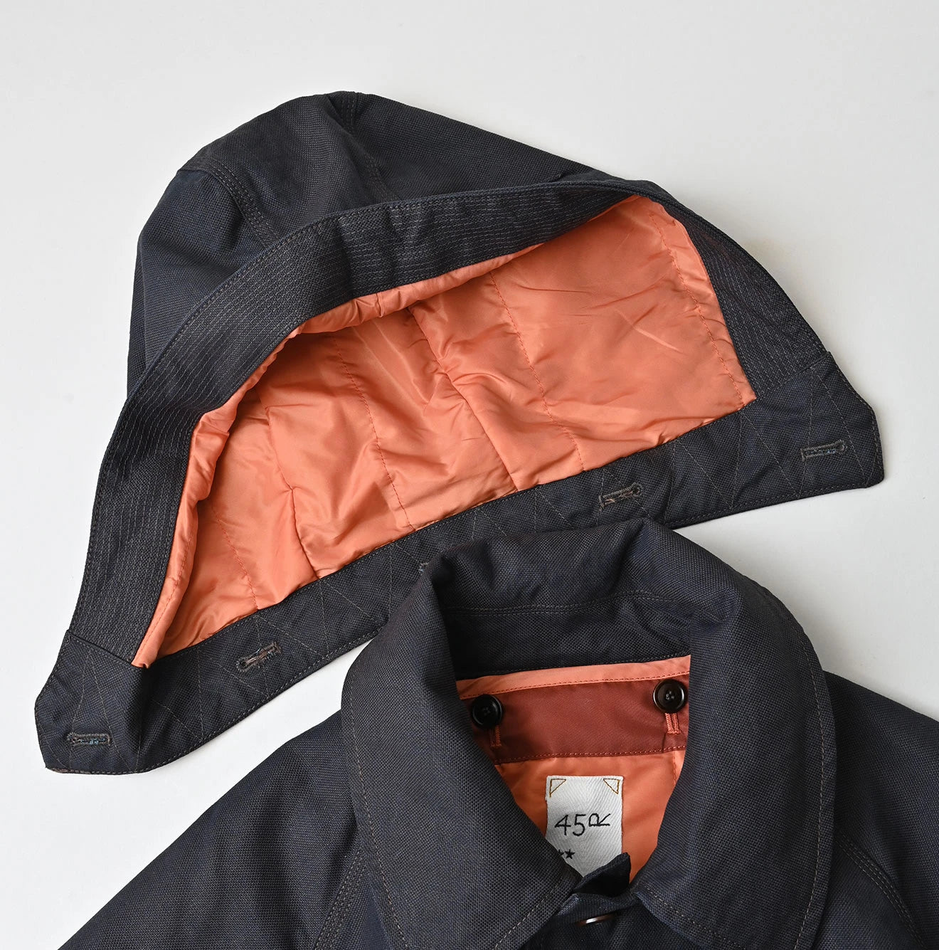 Indigo Duck x Nylon 908 Hooded Soutien Collar Coat