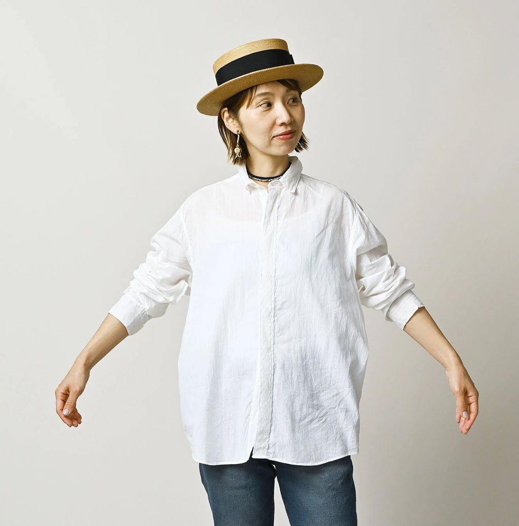 Indian Khadi 908 Ocean Lace Shirt