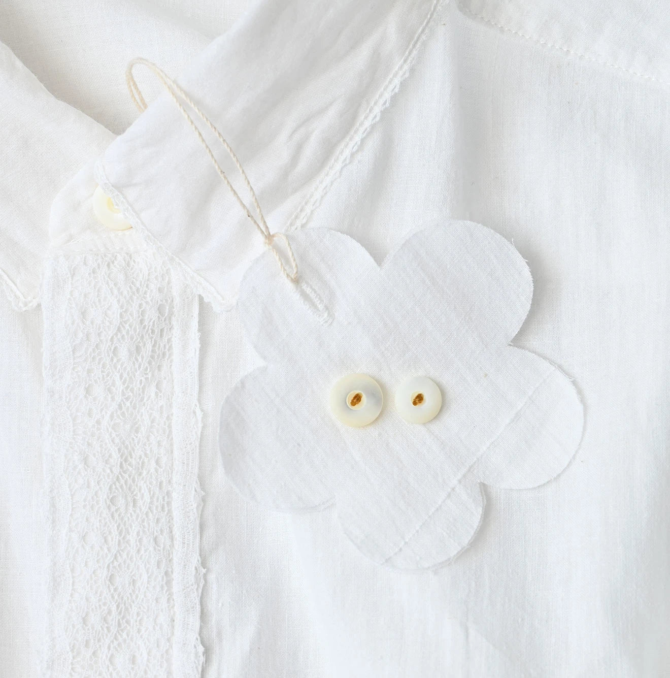 Indian Khadi 908 Ocean Lace Shirt