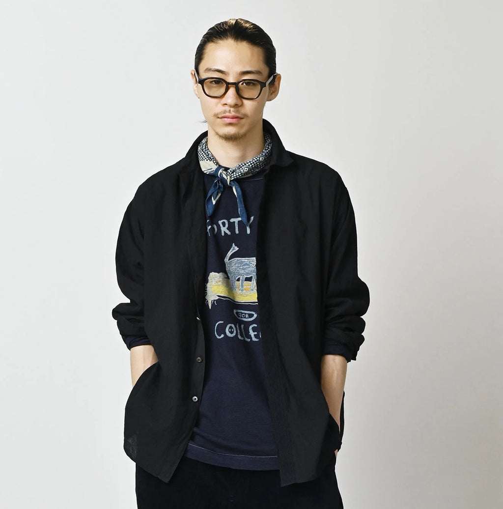 Indian Khadi 908 Ocean Lace Shirt