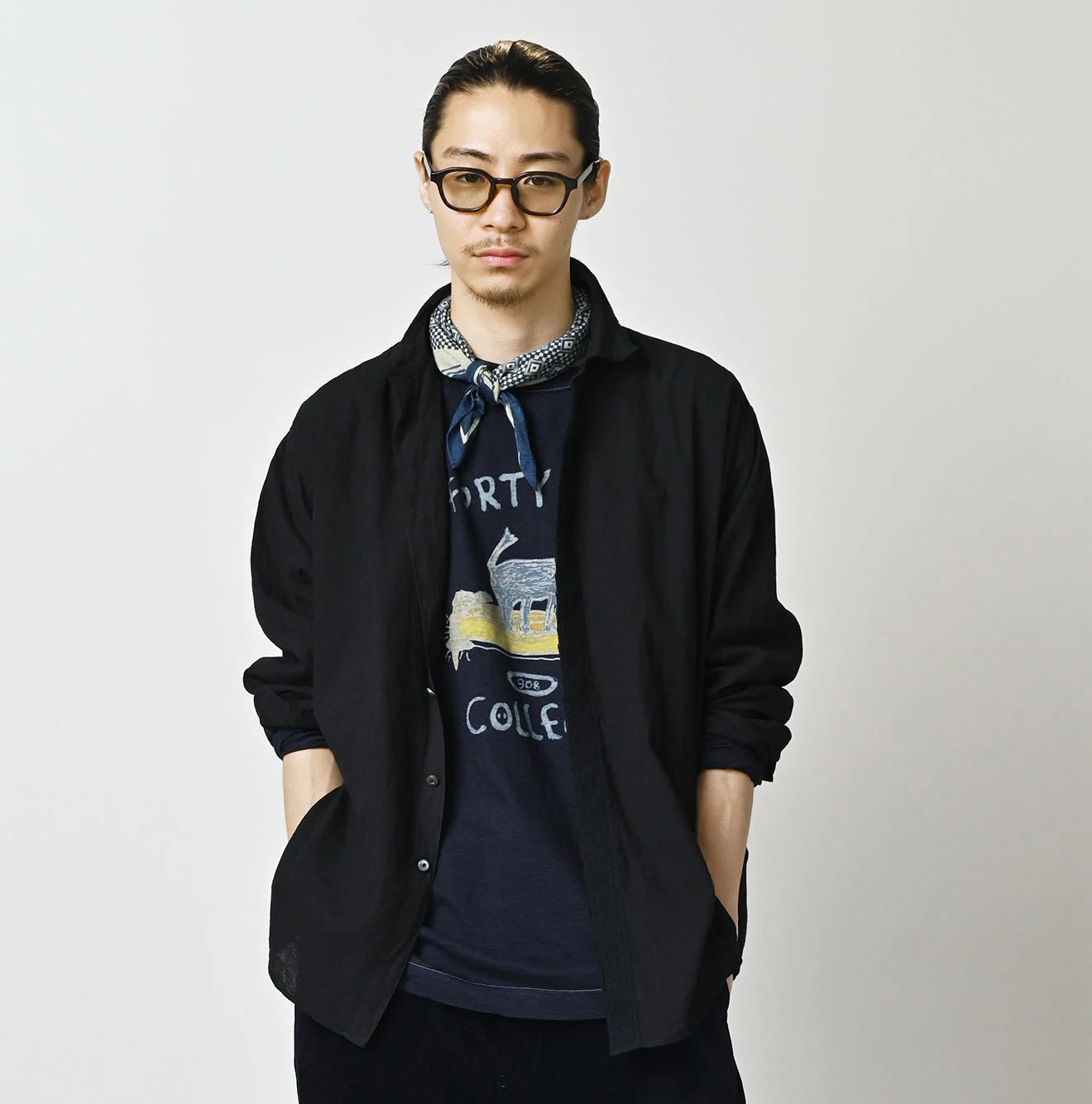 Indian Khadi 908 Ocean Lace Shirt