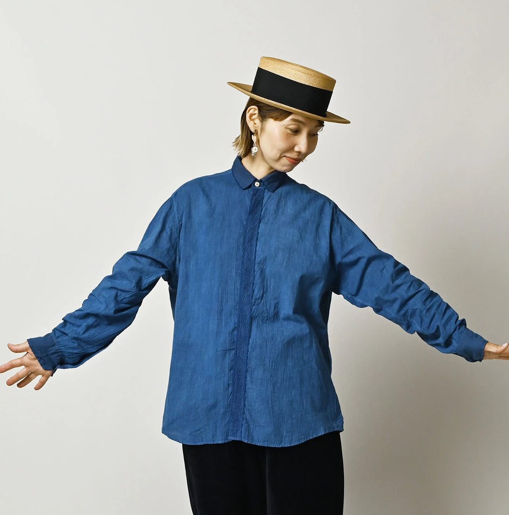 Tan Ai Indian Khadi 908 Ocean Lace Shirt