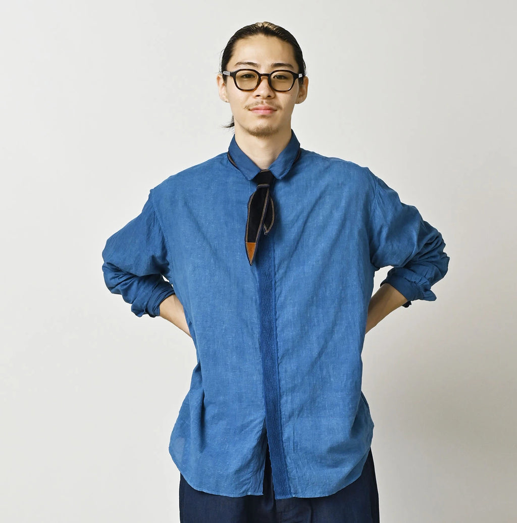 Tan Ai Indian Khadi 908 Ocean Lace Shirt