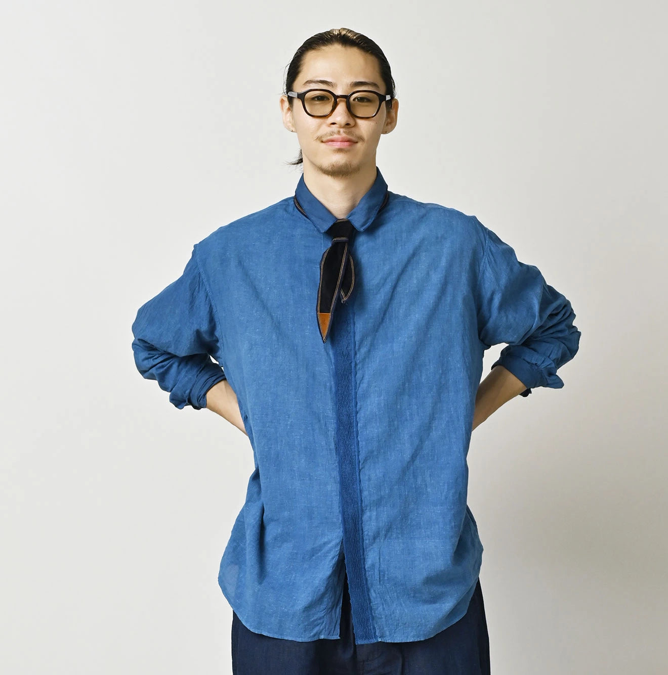 Tan Ai Indian Khadi 908 Ocean Lace Shirt