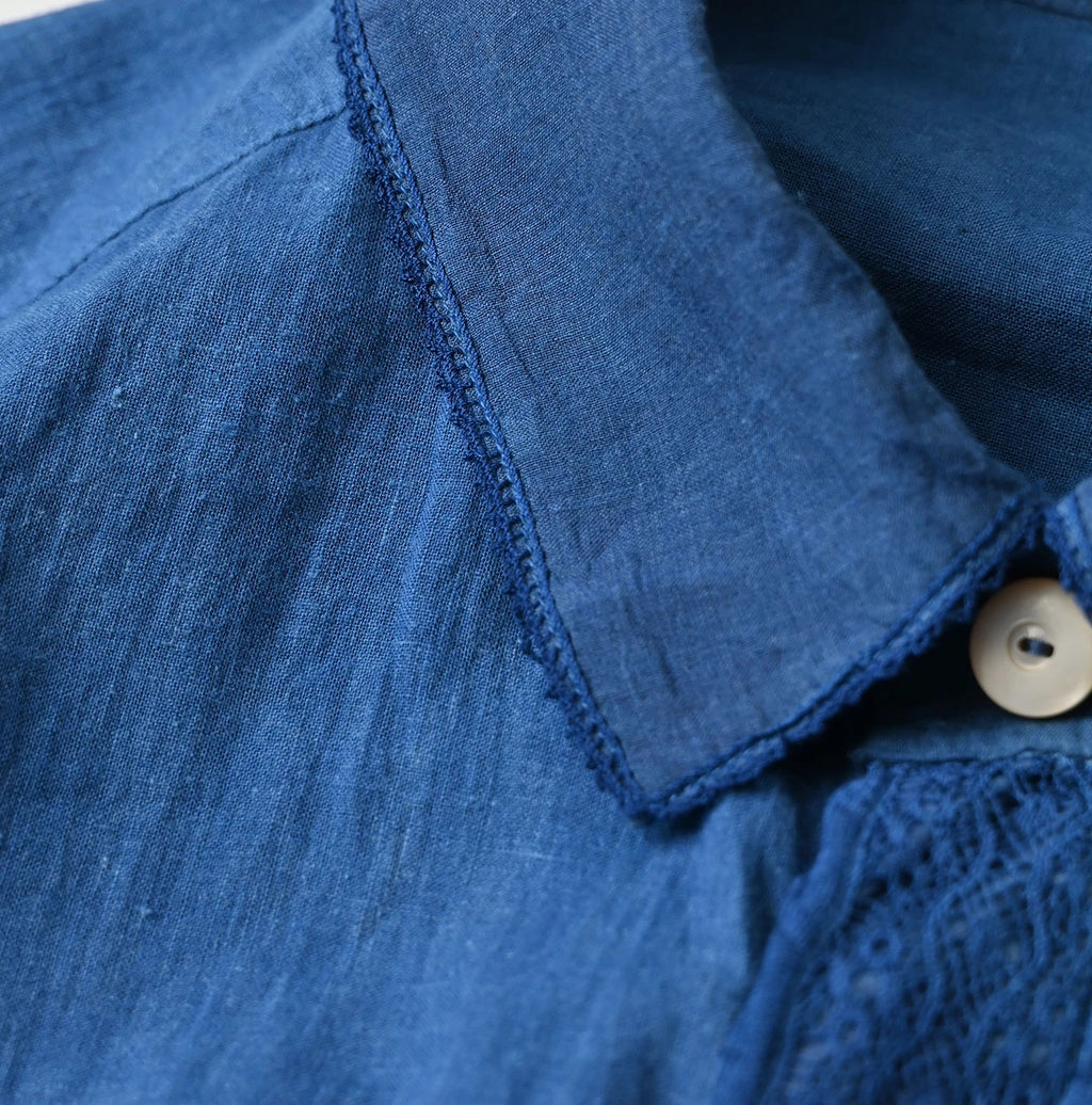 Tan Ai Indian Khadi 908 Ocean Lace Shirt