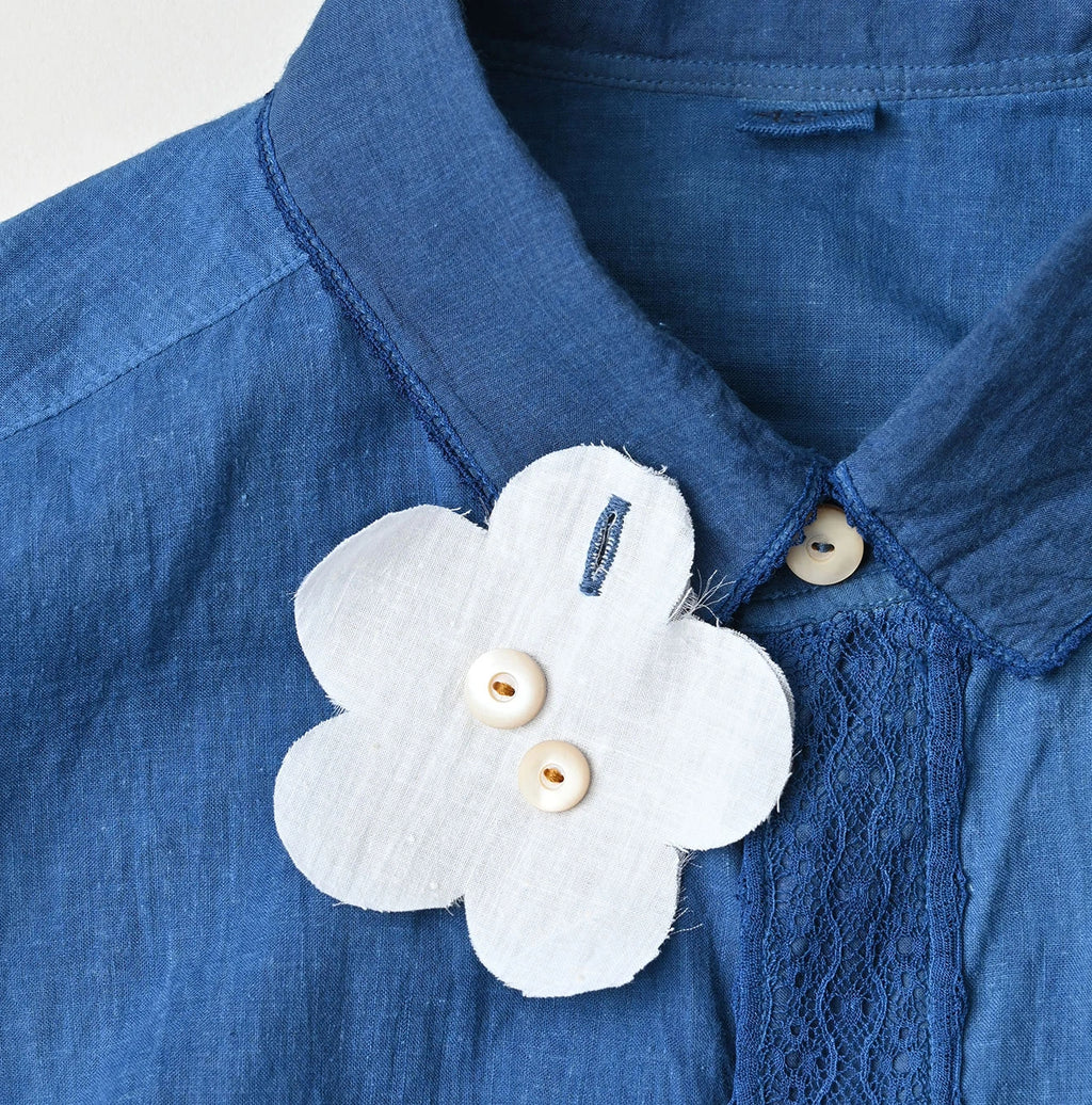 Tan Ai Indian Khadi 908 Ocean Lace Shirt