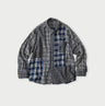Indian Ai Flannel Mix 908 Ocean Button Down Shirt