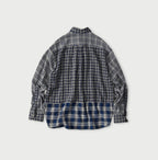 Indian Ai Flannel Mix 908 Ocean Button Down Shirt