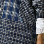 Indian Ai Flannel Mix 908 Ocean Button Down Shirt