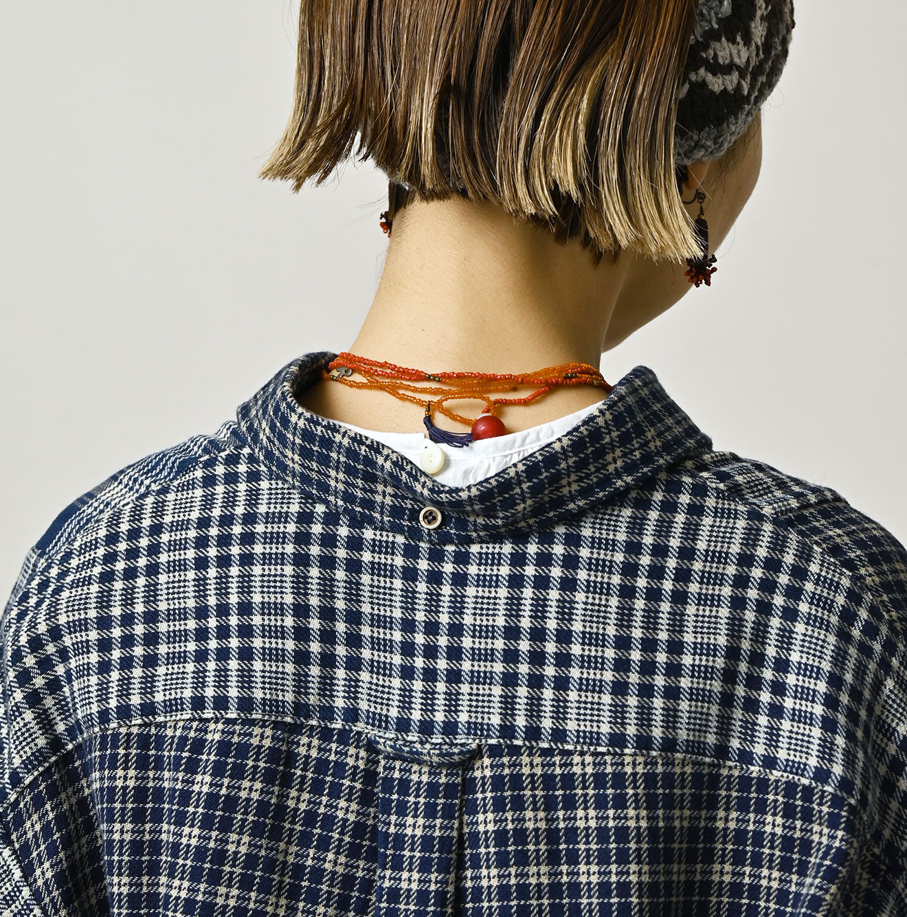 Indian Ai Flannel Mix 908 Ocean Button Down Shirt