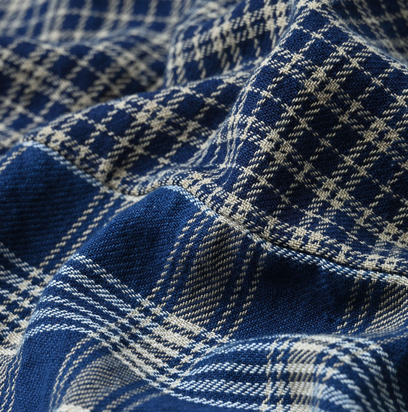 Indian Ai Flannel Mix 908 Ocean Button Down Shirt