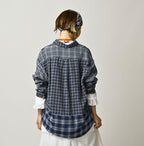 Indian Ai Flannel Mix 908 Ocean Button Down Shirt