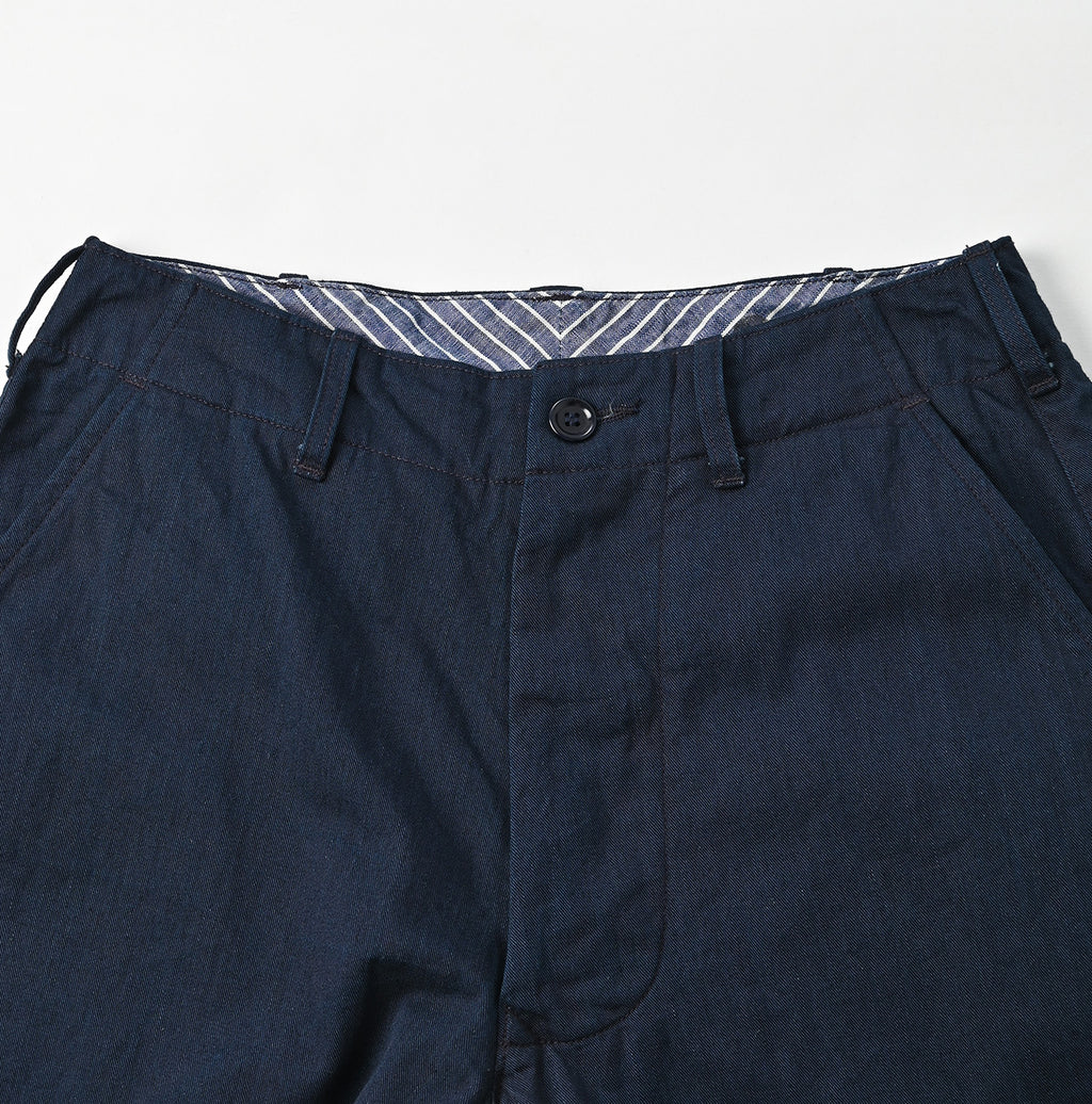 Indigo Okome Chino 908 Chir-go Pants Detail