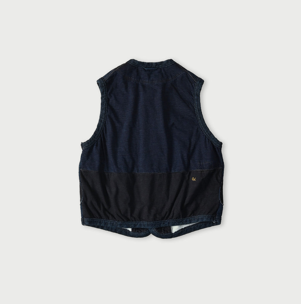 Indigo Iroiro Patchwork 908 8-knot Binder Vest