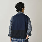 Indigo Iroiro Patchwork 908 8-knot Binder Vest