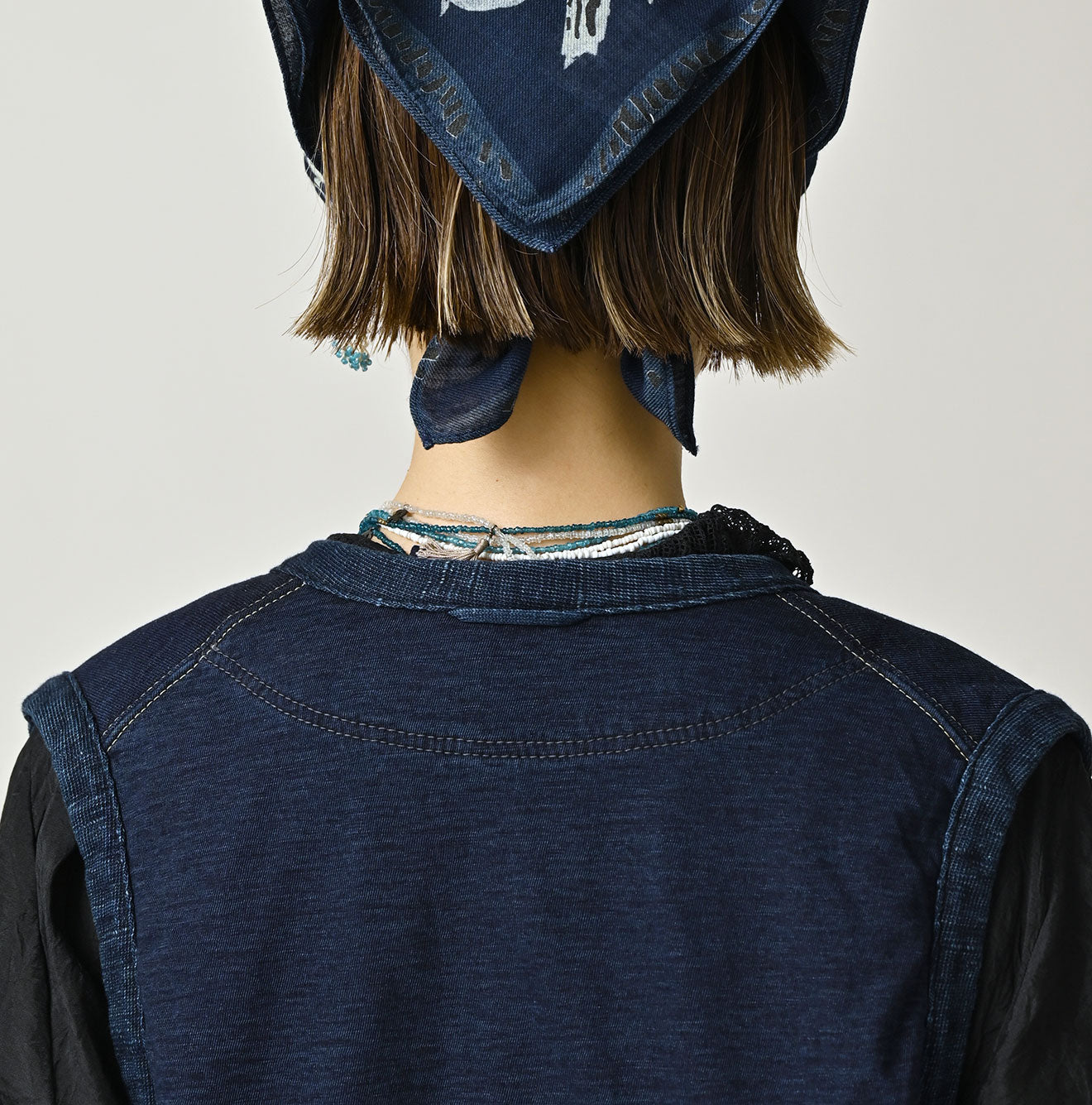 Indigo Iroiro Patchwork 908 8-knot Binder Vest