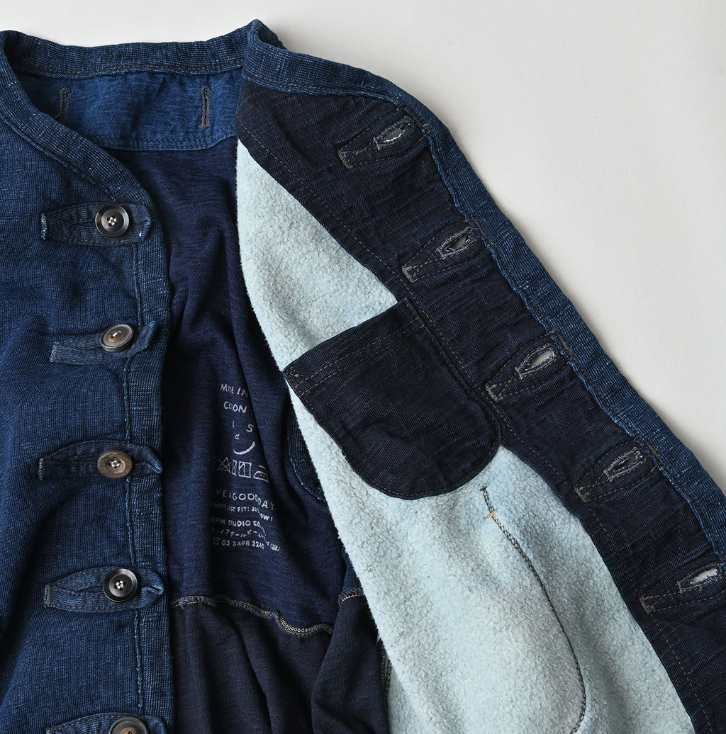 Indigo Iroiro Patchwork 908 8-knot Binder Vest
