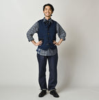 Indigo Iroiro Patchwork 908 8-knot Binder Vest
