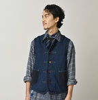 Indigo Iroiro Patchwork 908 8-knot Binder Vest