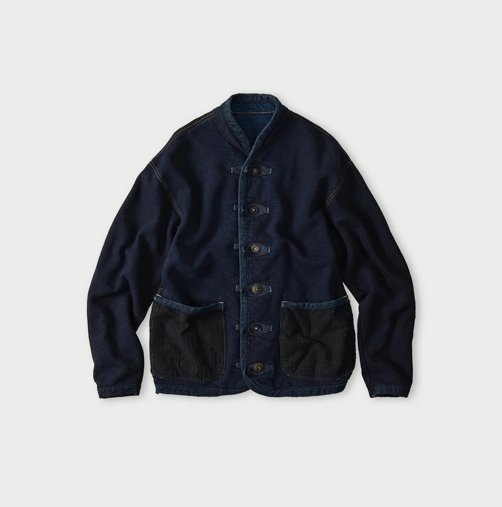 Indigo Iroiro Patchwork 908 8-knot Binder Cardigan