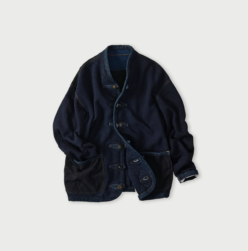 Indigo Iroiro Patchwork 908 8-knot Binder Cardigan
